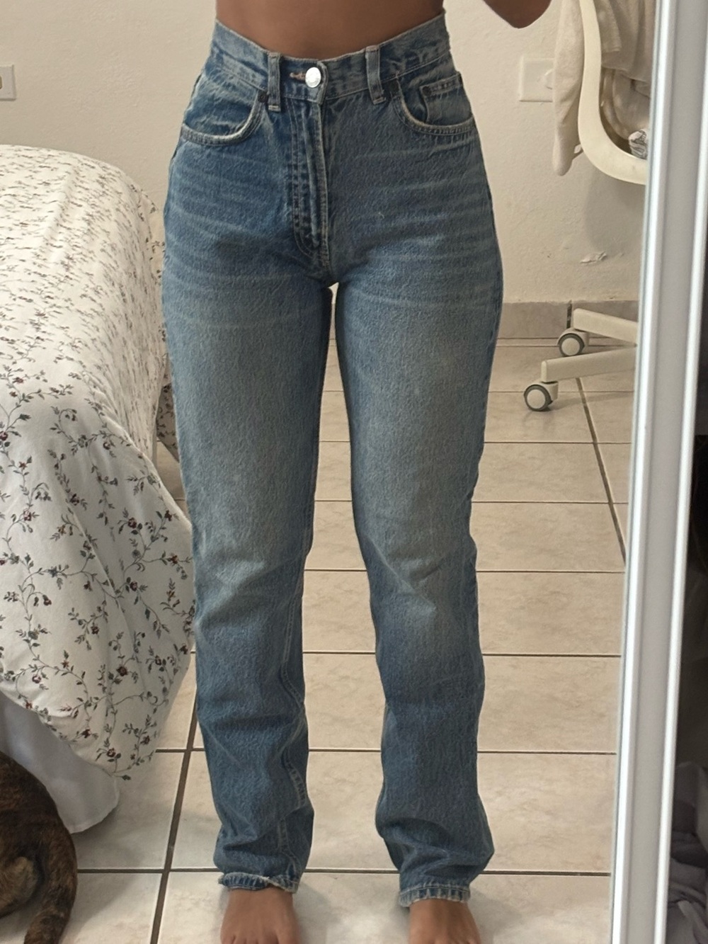 Zara straight leg jean